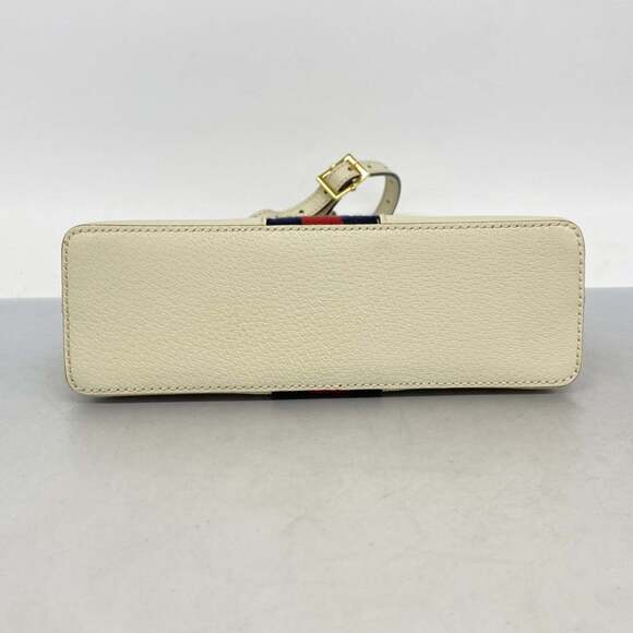 GUCCI White Leather Shoulder Bag - Picture 3 of 11